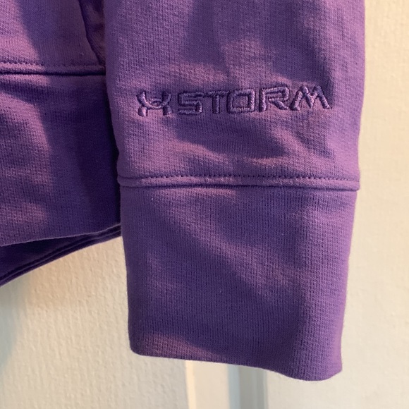 Under Armour STORM PURPLE Semi Fitted‎ zip hoodie size XS, NEW with tags NWT - Picture 7 of 8